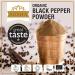 Ausha Organic Ground Black Pepper 200g - Coarse | Great Taste Award Winner 2023 - 200g (1 Pack) - Buy Online on GoSupps.com