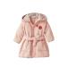 Vertbaudet baby bathrobe bee garden salmon 74