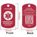 Dynotag Smart Medical ID Anodized Aluminum Pendant Set - Lifetime Service Included - Buy Online on GoSupps.com