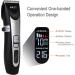 NPET Beard Trimmer Hair Clipper Men Cordless Rechargeable Hair Trimmer with LCD Display for Men Adjustable Ceramic Blade Multi-Length Settings 0.8-2mm - Buy Online on GoSupps.com