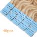 Rich Choices Tape In Extensions - 40PCs 80g Real Remy Hair #18/613 Ash Blonde/White Blonde 35cm - Premium Quality Hair Extensions - Buy Online on GoSupps.com