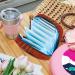 Art Music Jazz Guitar Sanitary Napkins Storage Bag | Portable Menstrual Cup Pocket for Girls & Women - Buy Online on GoSupps.com