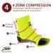 Rymora Plantar Fasciitis Support Socks - Large Arch Compression Socks - Fluorescent (One Pair) | Men and Women | 25-29cm Arch Circumference - Buy Online on GoSupps.com