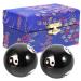 Homsfou massage tools 2st massage balls gymnastics balls to train roller balls massage ball Tool reusable metal balls massage gear made of metal handball handball