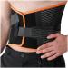Armor Adult Universal Lower Back Compression Brace for Lumbar Spine Alignment Posture Correction and Herniated Disc Support with Hook and Loop Adjustable Closures Black Color for Men and Women