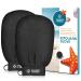 2x peeling glove peeling glove body effective peeling dead skin gentle skin through deep peeling for women and men black