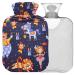 Naanle circus animal unicorn lion heat bottle with reference transparent hot water bottle 1l warm steadel for bed hand feet warmer pain relief heat and cold therapy