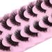 5D Volume False Eyelashes | Natural Look | Fluffy Cat Eye | Wispy Curly Strip | 7 Pairs - Buy Online on GoSupps.com