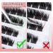 Lash Clusters Kit DIY Extension - Fluffy Cluster Lashes Set for Individual Eyelash Extensions with Glue & Remover by ALICE F - Buy Online on GoSupps.com