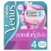 Venus Comfortglide Olaz Spa Breeze Women's Razor Blades, No Need for Shaving Cream, Pack of 4 [Official]