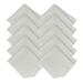 Earnestine Nice Soft Suede Fabric 10 Pack 6" x 7" Premium Eyeglass Cleaning Cloth Safe No Color Bleeding Thick Glasses Cloth Microfiber Eyeglass Cloths Lint Free Lens Cloth Gray 10pack