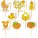 Mulukaya 24Pcs Glitter Pumpkin Cupcake Toppers A Little Pumpkin Is On The Way Cake Treat Picks for Thanksgiving Fall Themed Baby Shower Reveal Birthday Party Decorations Supplies - Buy Online on GoSupps.com