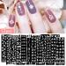 Cozlly 12 PCs DIY Nail Art Set - Stamping Plates & Stencils for Perfect Manicure - Transparent Stamp & Scraper Included - International Shipping Available - Buy Online on GoSupps.com