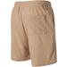 Caxndycing Men's Cord Casual Shorts - Elastic Waist Loose Fit Beach Shorts Summer Fashion in Khaki - Buy Online on GoSupps.com