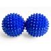 2x DBT skills hedgehog ball |Magnetic high stress acupressure ball |For stress relief or massage |against tension and for more mobility and concentration (blue matt) blue matt 32 mm
