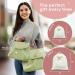 Chandelli Toiletry Bag - Stylish Travel Makeup Bag for Women in Sage & Mauve (4.75x11x9.5 in) - Perfect for Toiletries & Cosmetics - Buy Online on GoSupps.com