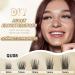 QueWel Cluster Lashes - 72 DIY Eyelash Extensions Soft D Curl Light & Versatile 8-16mm Length Perfect for Home Use - Buy Online on GoSupps.com