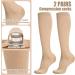 Firtink 2 Pairs Compression Socks For Women Men 20-30 Mmhg Knee High Socks Varicose Veins Socks Surgical Compression Socks For Nursing Pregnancy Flight Sports Travel - Buy Online on GoSupps.com