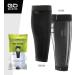 GO Calf Lower Leg Kinesiology Compression Sleeve - Black Medium Pair for Injury Recovery & Athletic Support - Buy Online on GoSupps.com