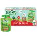 GoGo squeeZ Fruit on the Go, Apple Strawberry, 3.2 oz. (12 Pouches) - Tasty Kids Applesauce Snacks Made from Apples & Strawberries - Gluten Free Snacks for Kids - Nut & Dairy Free - Vegan Snacks