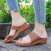 Yytcsjz Women's Hollow Sandals Wedge Heels - Bunion Corrector Flip Flops for Summer Beach Parties & Home | Brown Size 6.5 - Buy Online on GoSupps.com