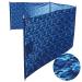 erda Ocean Camo Elite Beach Recycled Polyester Rip-Stop Extra Tall 42" Lightweight Windscreen, Privacy Screen, Wind Blocker, Free Matching Shoulder Bag (New Mahogany Wood Poles)