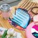 Colorful Storage Bags for Women's Essentials | Portable Menstrual Pad & Bandage Holders | Multicolored Palm Leaves Design - Buy Online on GoSupps.com