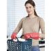 Shop Lanon Wahoo Reusable Household Gloves - Skin-Friendly Cotton Lining for Kitchen & Cleaning - Size M - Red - 3 Pairs - Buy Online on GoSupps.com