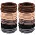 Telooco 120 Pieces of Hair Bands 3mm Soft Hair Bobbles for Women Elastic Strong Ponytail Holders for Thick Hair Hair Ties No Damage for Men Women and Children (Multi-Colors)