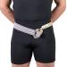 Hernia Truss Single Spring Scrotal Pad Compression Leather Buckle 36 inch Hip (Left)