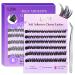 Self Adhesive Eyelashes Pre-glued - Eyelashes 10-14mm D Curl Volume Lashes Individual Lash Extension Kit with Lash Tweezers 03