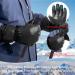 Waterproof Ski Gloves | Men Women | Warm Snowboard Gloves | Touchscreen | Black Medium - Buy Online on GoSupps.com