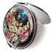 Mother of Pearl Dual Folding Makeup Compact Mirror - Apricot Flower Butterfly Mirror - Buy Online on GoSupps.com