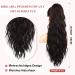 Brikabia 66cm Clip-In Ponytail Extension - Beach Wavy Natural Braid Hair for Women | Black & Brown - Buy Online on GoSupps.com