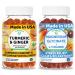 Lunakai USA Made Turmeric & Ginger + Magnesium Glycinate with L-Theanine Gummies Bundle Naturally Flavored Non-GMO 60ct Each