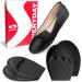 Sulpo 2 pair of bale pads for too big shoes - fits in almost every shoe - pads for foot pain from Eva foam - sponge heel cushion toes handle liner toe filler 35-40 black