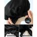 SissiLita 100% Silk Bonnet for Sleeping - Large Silk Hair Bonnet with Tie Band - Black Silk Sleep Cap for Curly Hair - Hair Wrap for Hair Care - Buy Online on GoSupps.com