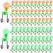 120 Pcs LED Night Fishing Rod Bait Alarm and Fishing Indicator Set 60 Pcs Dual Ring Fishing Bite Alarm 60 Pcs Glow Fishing Light Portable Fishing Accessories on Fishing Rod, Green and Red Light