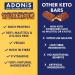 Adonis Peanut Butter & Chocolate High Protein Keto Bars (16x45g) | Vegan & Keto-Friendly | Sugar-Free & Palm Oil Free | Low Sugar, Calorie & Carb | Ideal for Keto Diet | 16 Count - Buy Online on GoSupps.com