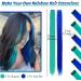 12 Pcs Dark Blue/Turquoise Clip in Hair Extensions 22 Inch - Colorful Highlights for Kids, Women - Heat-Resistant Synthetic Hair for Party Decor - Buy Online on GoSupps.com