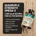 NatureWise Quadruple Strength Omega 3 Fish Oil 4080mg- Natural TG Form + Wild Caught - 2450mg Omega 3 + 1350mg EPA 900mg DHA - Burpless - Non-GMO & USA Manufactured - 120 Softgels 40 Day Supply  - Buy Online on GoSupps.com