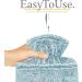 Qomfor Premium Hot Water Bottle with Fluffy Faux Fur Cover - 1.8L Large - Green | Pain Relief for Neck, Shoulders, Hands, and Feet - Buy Online on GoSupps.com