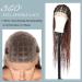 Fecihor 36 Criss Cross Knotless Box Braided Wig with Baby Hair - Mix Black Brown - Buy Online on GoSupps.com