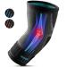 APOYO Elbow Brace for Tendonitis and Tennis Elbow, Elbow Compression Sleeve, Tennis Elbow Brace for Women and Men w/ Adjustable Strap for Tennis Elbow Relief, Weightlifting, Arthritis, Workouts, Reduce Joint Pain During Fitness Activity (Large) Large Blue