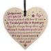 RED OCEAN Novelty Godparent Christening Gift Wooden Heart Godmother Godfather Asking Gift Keepsake THANK YOU