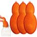 Bottle Cleaning Sponge Beans-Shaped Bottle Cleaning Sponge 3 Bottle Reusable Sponge Kids Bottle Cleaning Set Bottle Scrubber Cleaner Kids Bottle Cleaning Beans with 2 Aluminum Ceramic Balls Orange - Buy Online on GoSupps.com
