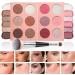 BrilliantDay Rouge palette in 6 colors blush powder blush palette durable smudgeproof not tested on animals contouring palette concealer palette for daily facial cosmetics makeup 1606 colors - Buy Online on GoSupps.com