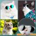 Retro Dog Sunglasses | Classic Round Pet Glasses for Cats and Dogs | Costume Accessories in Black - Buy Online on GoSupps.com