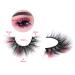 Fluffy Pink Cat-Eye Faux Mink Lashes - 7 Pairs Pack | FANXITON Dramatic Wispy 20mm False Eyelashes - Buy Online on GoSupps.com
