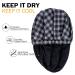 Kenllas Large Waterproof Shower Cap for Men - Reusable & Adjustable Bath Cap for Dreadlock Braids Curly Hair - Gray - Buy Online on GoSupps.com